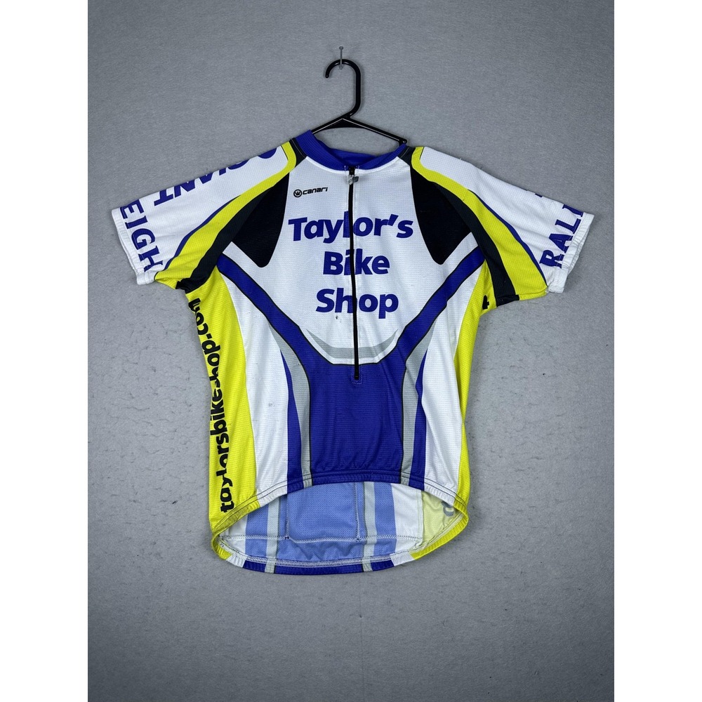 Canari Cycling Jersey Shirt Mens Medium Taylor's Bike Shop Raleigh NC‎